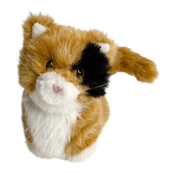 American Girl Pet Cat Ginger Calico Kitty Plush Toy Poseable Tail Faux Fur Vtg - Picture 4 of 7